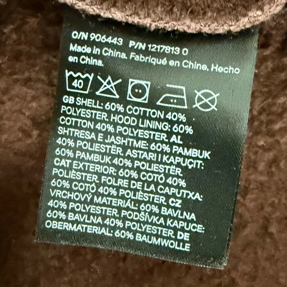 H&M Purple Sweatshirt Relaxed Fit Cotton-Blend - Picture 6 of 8